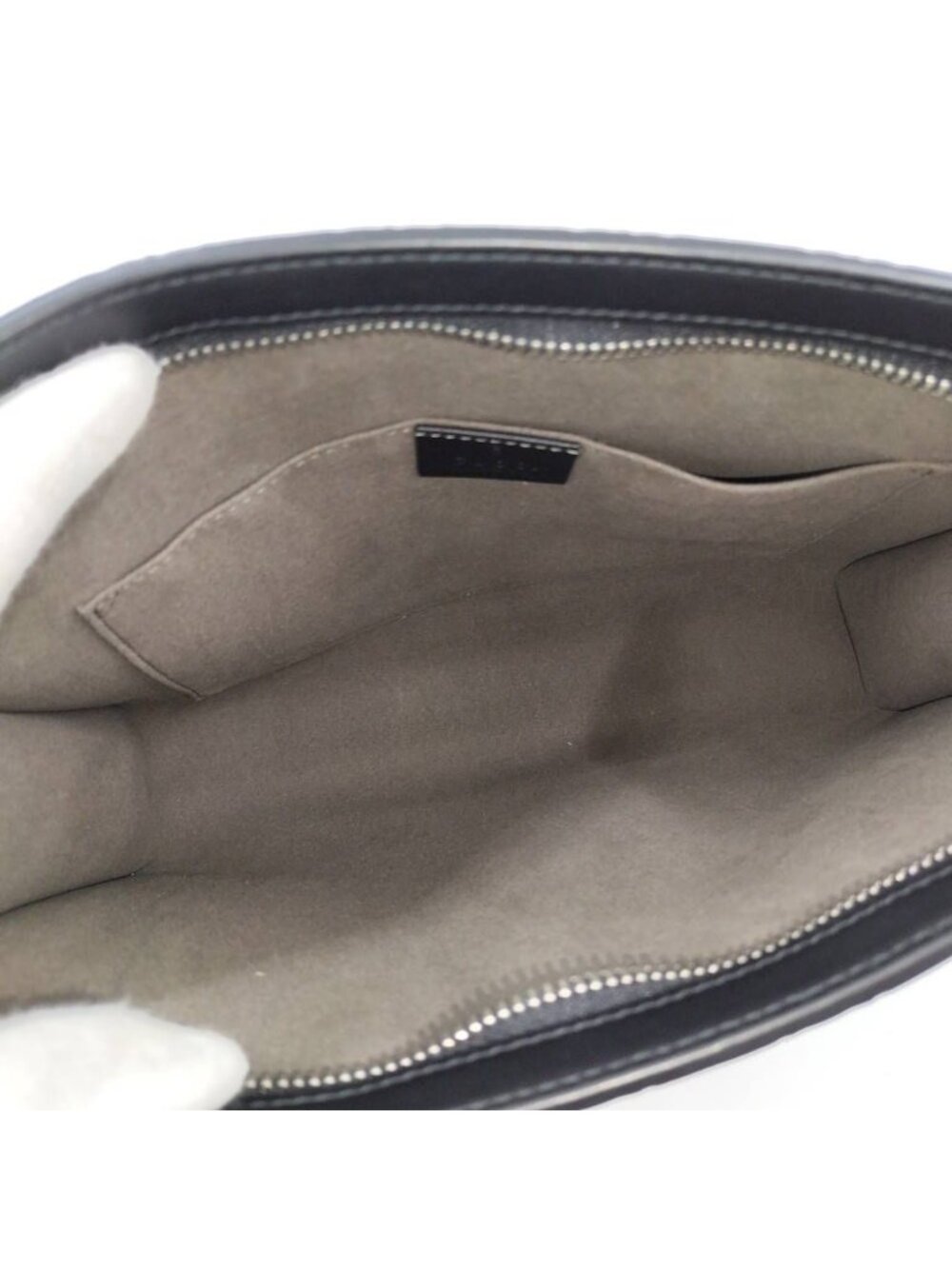 Gucci Clutch Guccissima Sherry Line Leather Black - Picture 9 of 9